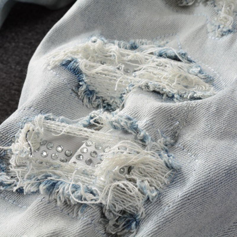 Amiri Jeans Casual Hip Hop Slim Jeans Men #808