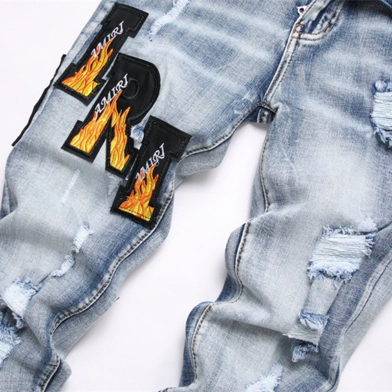 Amiri Jeans Ripped Stretch Jeans