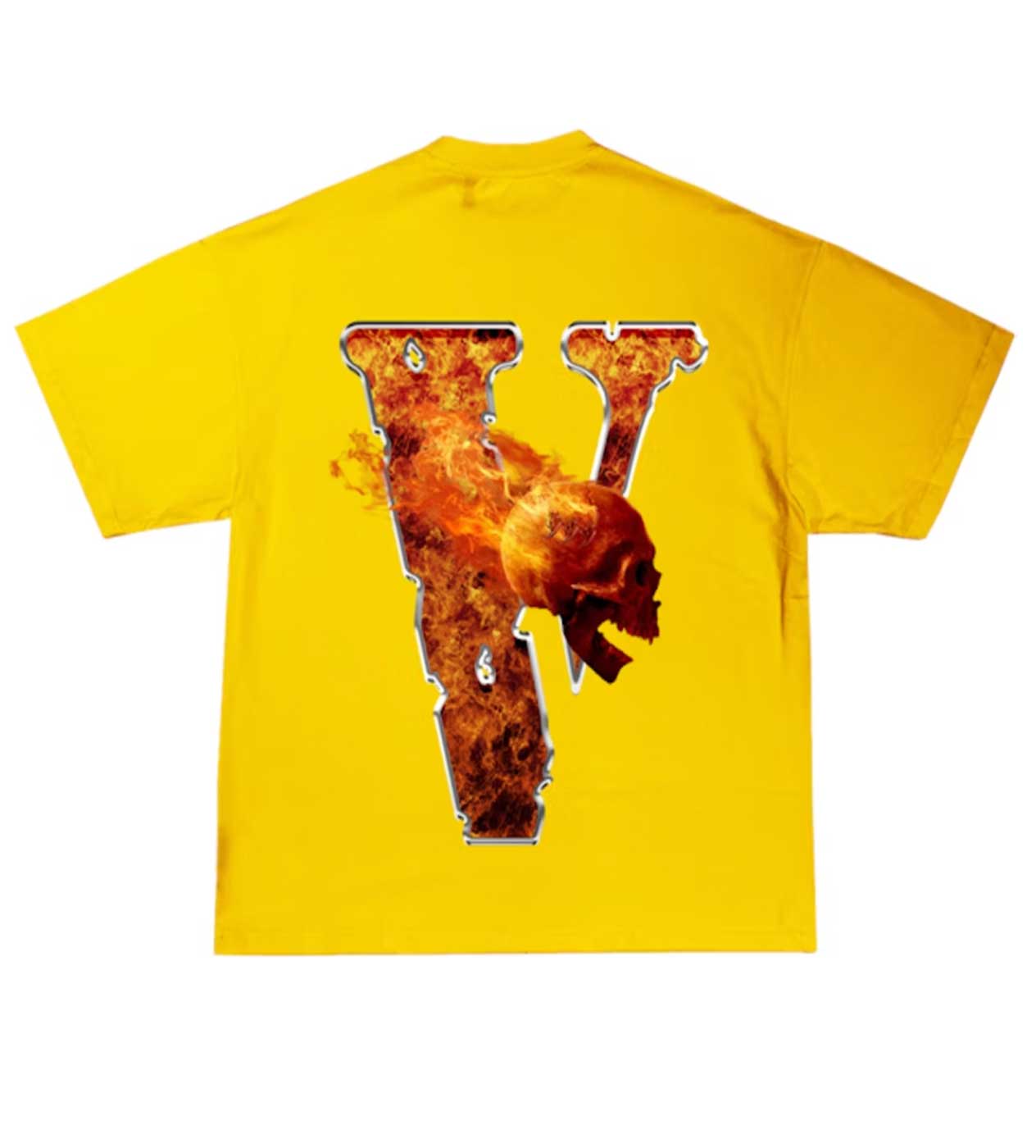 Vlone Juice WRLD Inferno Yellow Tee