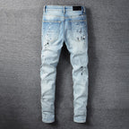 Amiri Jeans Casual Hip Hop Slim Jeans Men #820