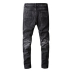 Amiri Jeans Casual Painted Slim Jeans Men #806