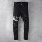 Amiri Jeans Casual Hip Hop Slim Jeans Men #649