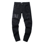 Amiri Jeans Casual Ripped Black Jeans