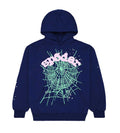 Sp5der OG Web Hoodie Navy/Pink