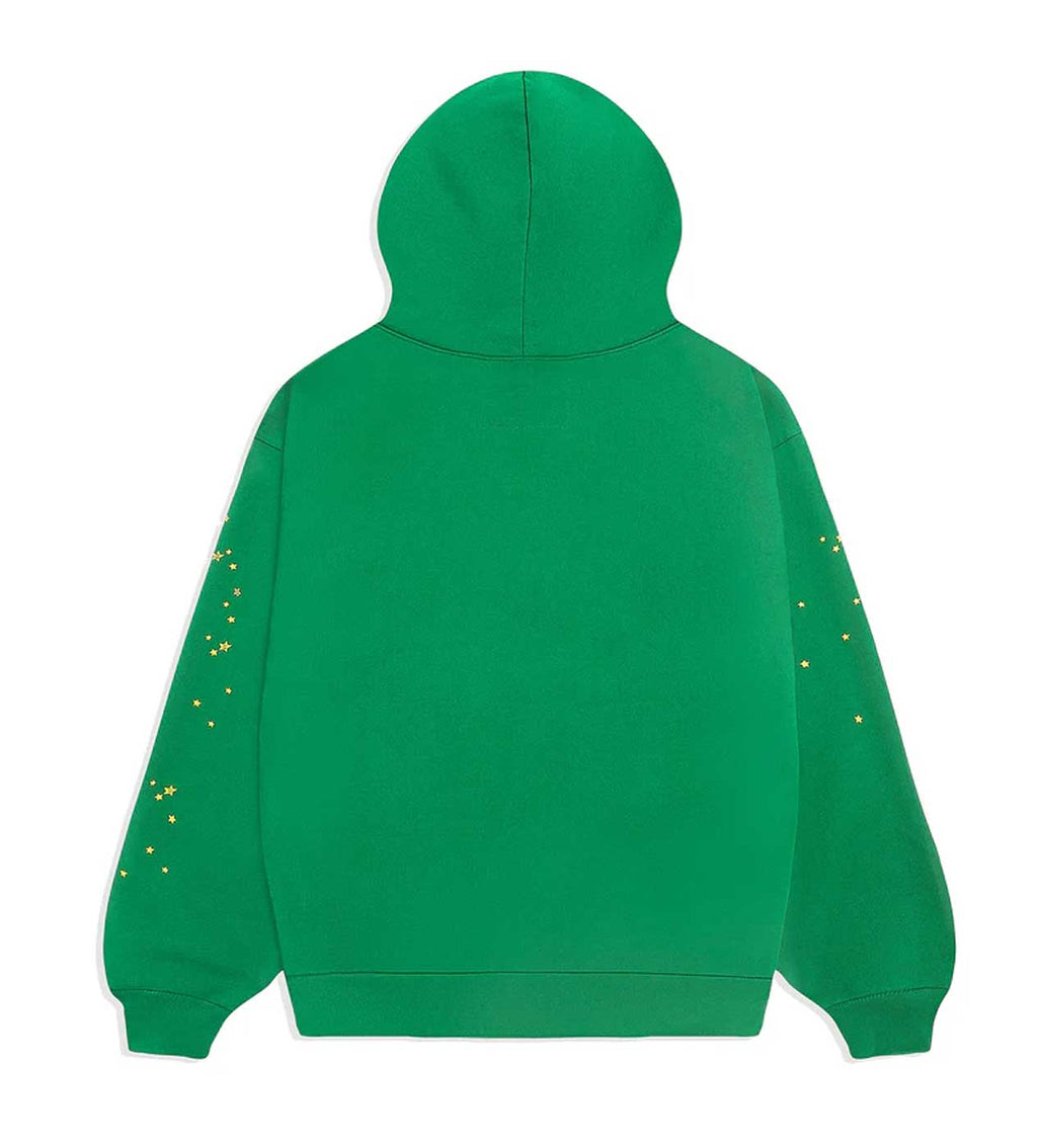 Sp5der Star OG Web v2 Hoodie Green