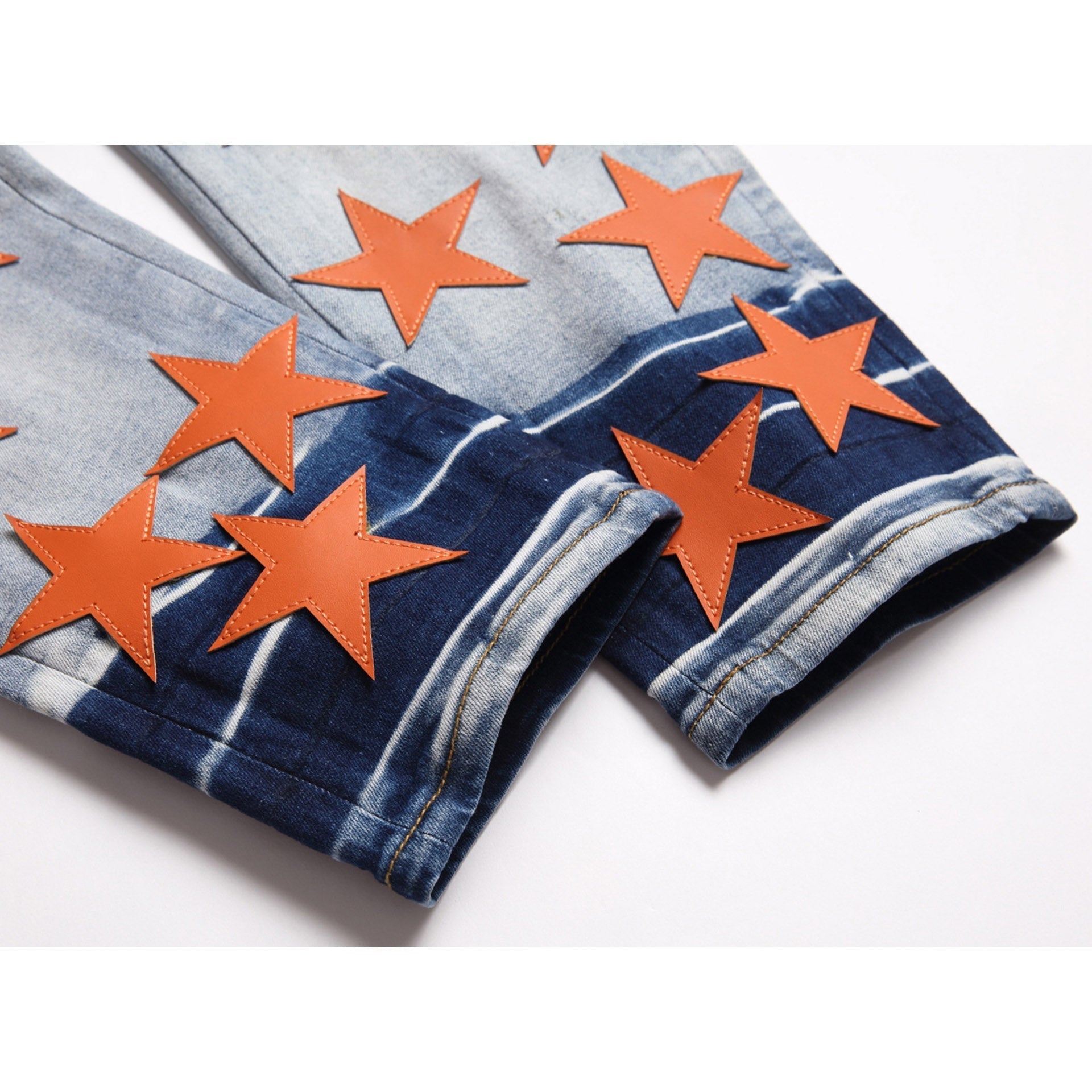Amiri Jeans Stars Ripped Stretch Jeans